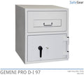Cassaforte Deposito Gemini Pro D-I 97 (119 L) - Test antieffrazione D-I - Serratura a chiave