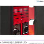 Brixia Tre LED light organizer with 4 drawers for size 7-8
