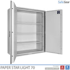 Paper Star Light 70 Cassaforte Documenti - 56 Raccoglitori - Test Antifurto S2 / Test Incendio 30 min