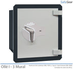 Caja Fuerte - Ollé I Mural - 3 - Cerradura Llave - con Buzón