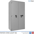 Paper Star Light 80 Cassaforte Documenti - 55 Raccoglitori - Test Antifurto S2 / Test Incendio 30 min