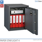 Paper Star Light 4 Cassaforte Ignifuga - 7 Raccoglitori - Test Antifurto Grado S2 / Test Incendio 30 min