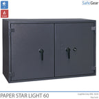 Paper Star Light 60 Cassaforte Documenti - 28 Raccoglitori - Test Antifurto S2 / Test Incendio 30 min