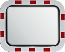 Traffic Mirror - Stainless Steel - Rectangular - 60x80 cm