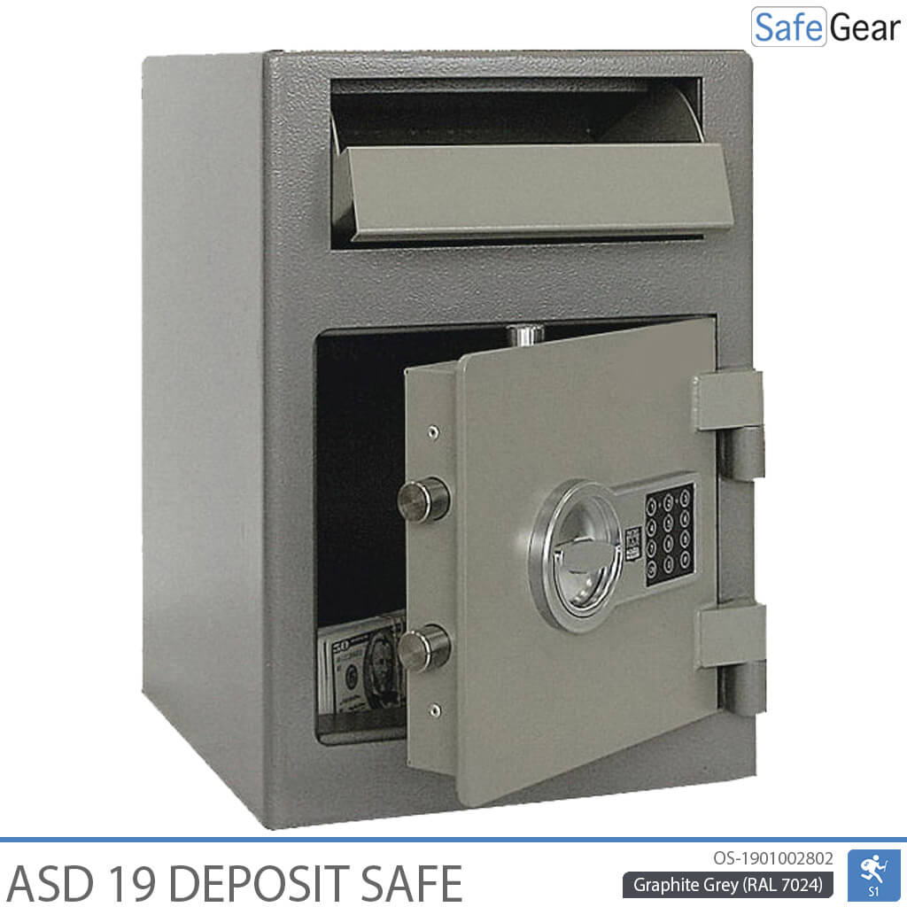 ASD 19 Cassaforte Deposito (50 L) - Classe di test antieffrazione S1