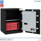 Brixia Uno 3 Cassaforte (66L) - Prova di scasso Classe I - Serratura a codice