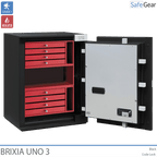 Brixia Uno 3 Cassaforte (66L) - Prova di scasso Classe I - Serratura a codice