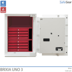 Brixia Uno 3 Cassaforte (66L) - Prova di scasso Classe I - Serratura a codice