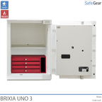 Brixia Uno 3 Cassaforte (66L) - Prova di scasso Classe I - Serratura a codice