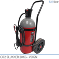 CO2 Slukker 20 kg - Vogn