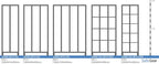 Storage cabinet S2000 with 3x4 compartments (8010-304) - cylinder lock