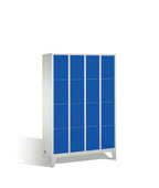 Evolo opbevaringsskab / Garderobeskab med 4x4 rum forsynet med cylinderlås