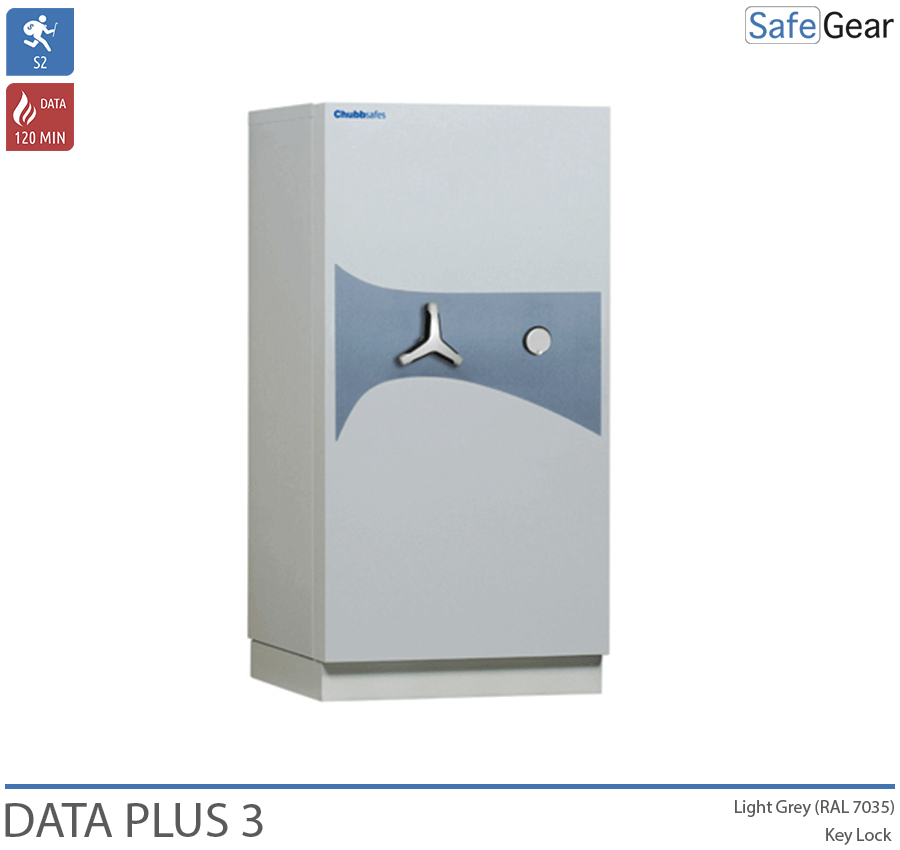 DataPlus 3 Cassaforte Per Dati ignifuga (432 LTO) - Protezione antieffrazione Grado S2 / Test antincendio 120 min - Serratura A Codice