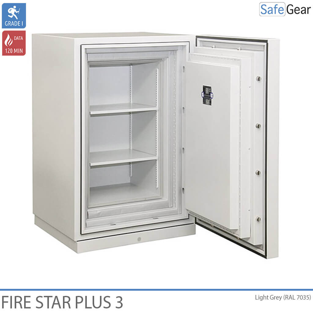 Fire Star Plus 3 Cassaforte Per Dati (210 LTO) - Test antieffrazione Grado I / Test antincendio 120 min