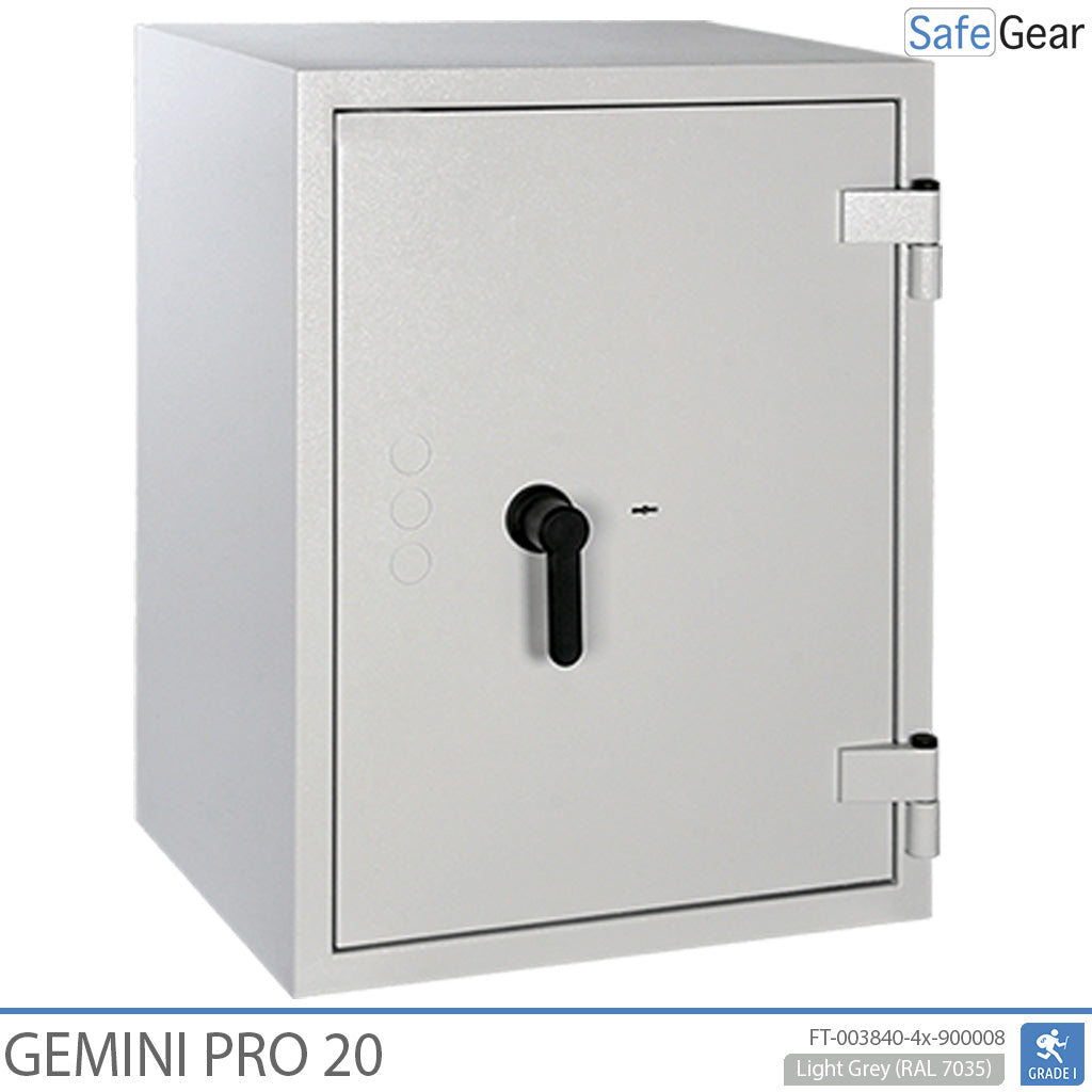Gemini Pro 20 - Cassaforte per farmacia (141 Litri) - 4 cassetti - Test antieffrazione Grado I