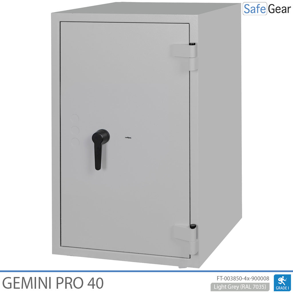 Gemini Pro 40 Cassaforte per farmacia (180 litri) - 4 cassetti - 2 ripiani - Test antieffrazione Grado I - Serratura a chiave