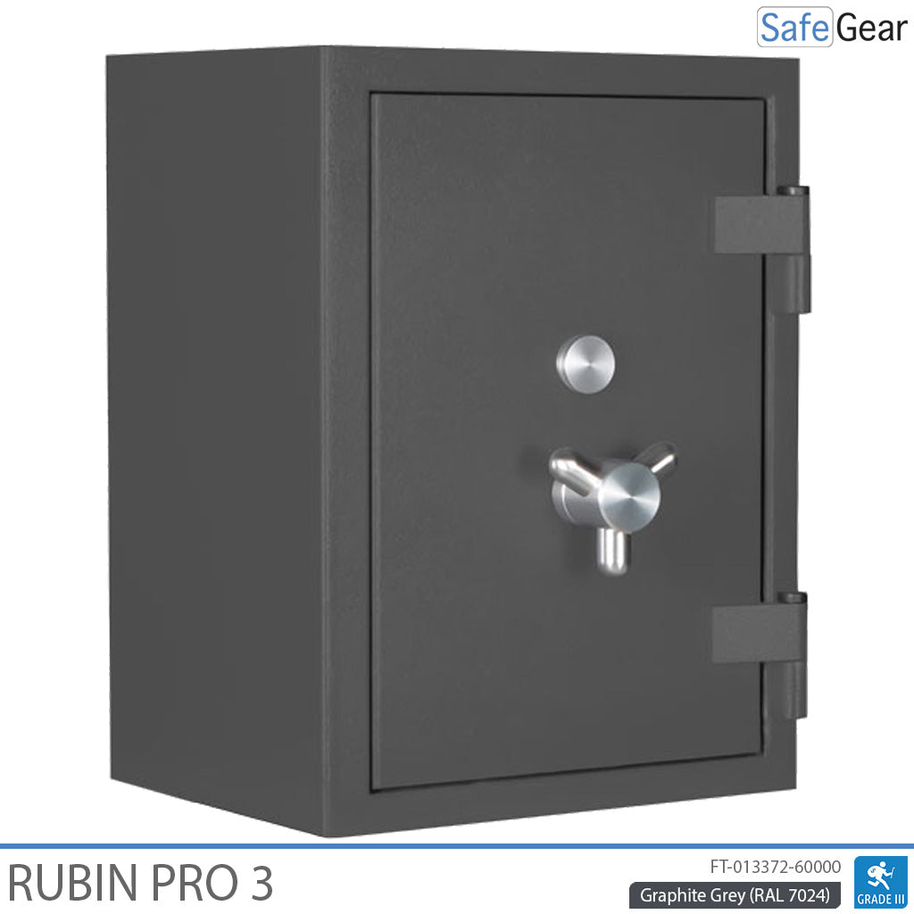 Rubin Pro 3 - Cassaforte di sicurezza (42 litri) - Test antieffrazione Grado 3