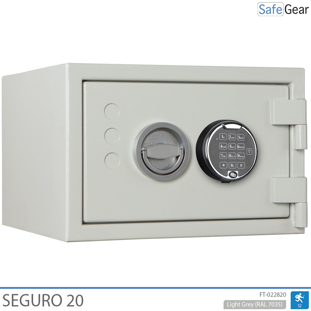 Seguro 20 - Cassaforte (19 litri) - Grado di resistenza ai furti S2