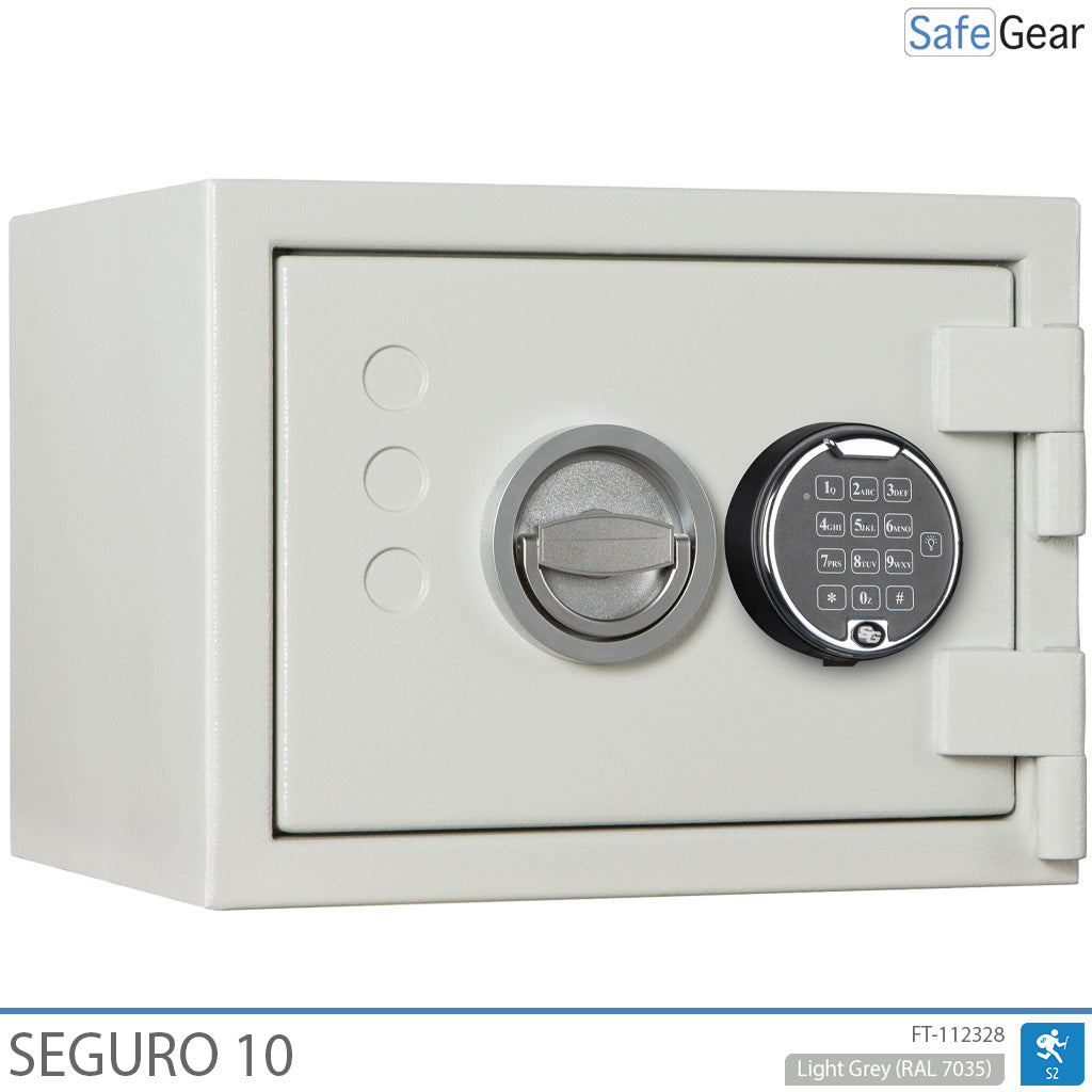 Seguro 10 - Cassaforte (11 Litri) - Grado di resistenza ai furti S2