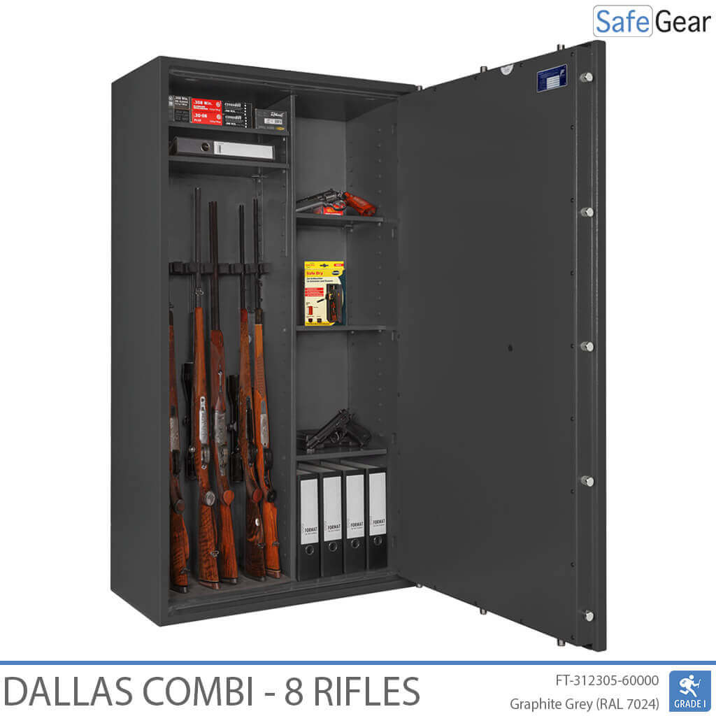 Dallas Combi - Cassaforte Per Armi (8 fucili) - Test antieffrazione Grado 1