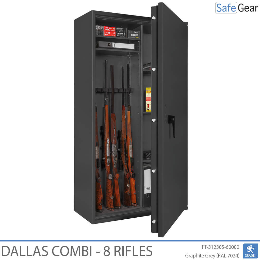 Dallas Combi - Cassaforte Per Armi (8 fucili) - Test antieffrazione Grado 1