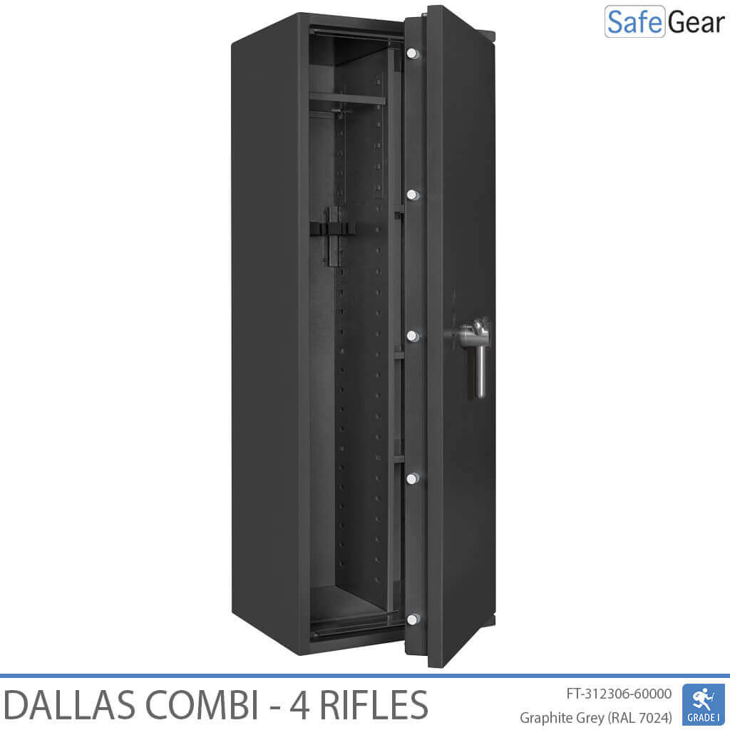 Dallas Combi - Cassaforte Per Armi (4 fucili) - Test antieffrazione Grado 1