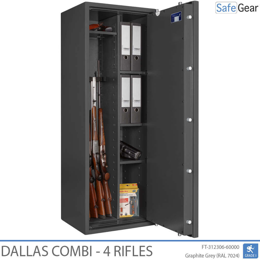 Dallas Combi - Cassaforte Per Armi (4 fucili) - Test antieffrazione Grado 1