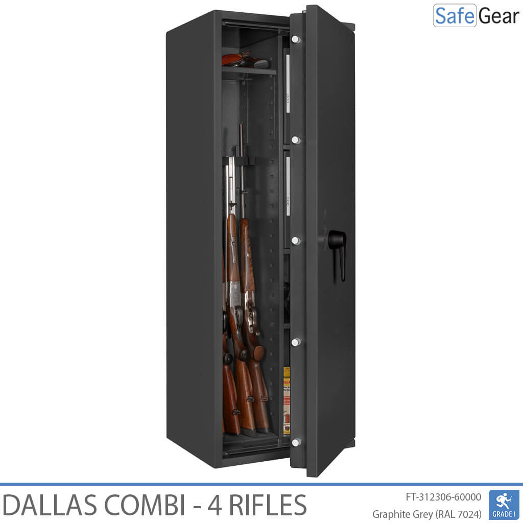 Dallas Combi - Cassaforte Per Armi (4 fucili) - Test antieffrazione Grado 1