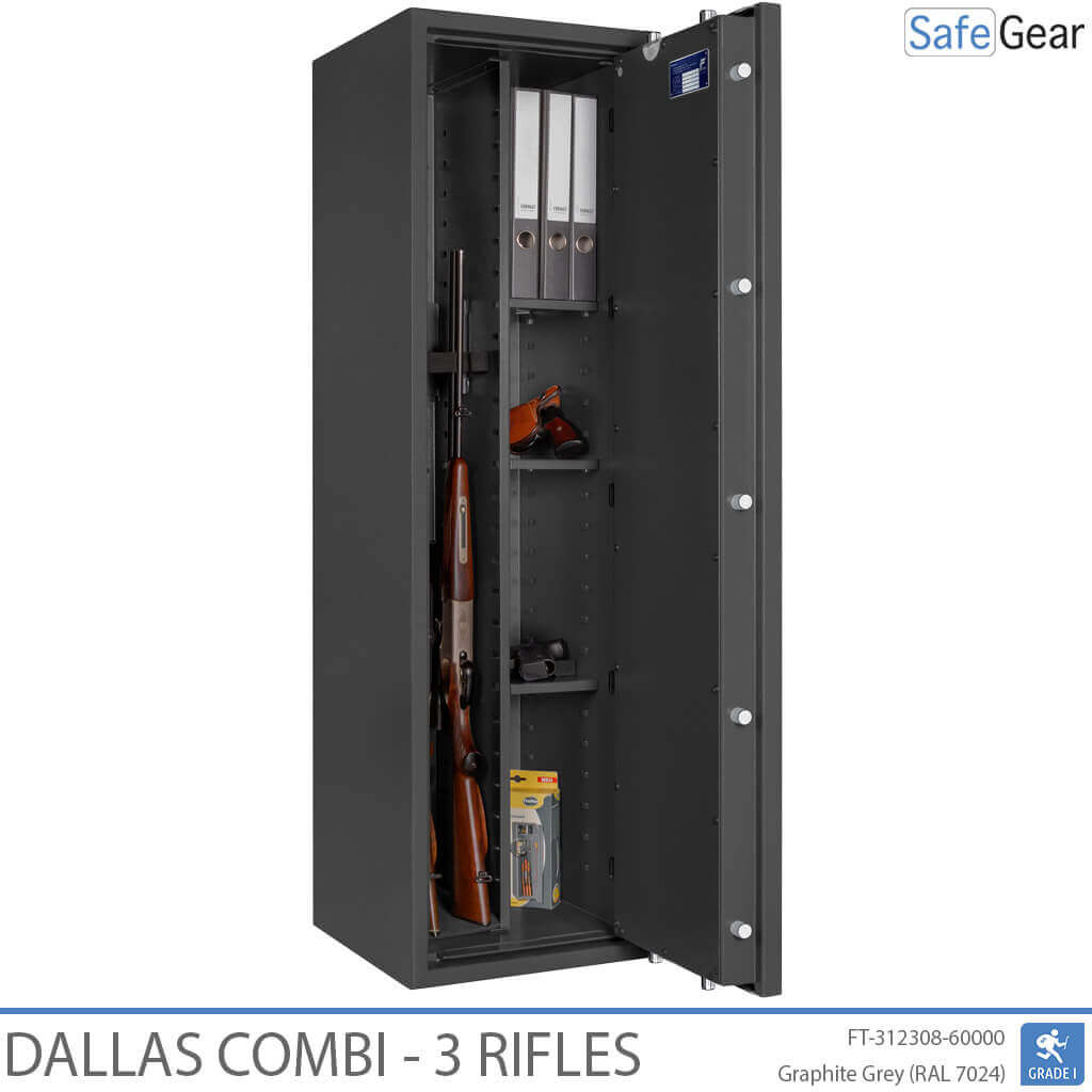 Dallas Combi - Cassaforte Per Armi (3 fucili) - Test antieffrazione Grado 1