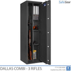 Dallas Combi - Cassaforte Per Armi (3 fucili) - Test antieffrazione Grado 1