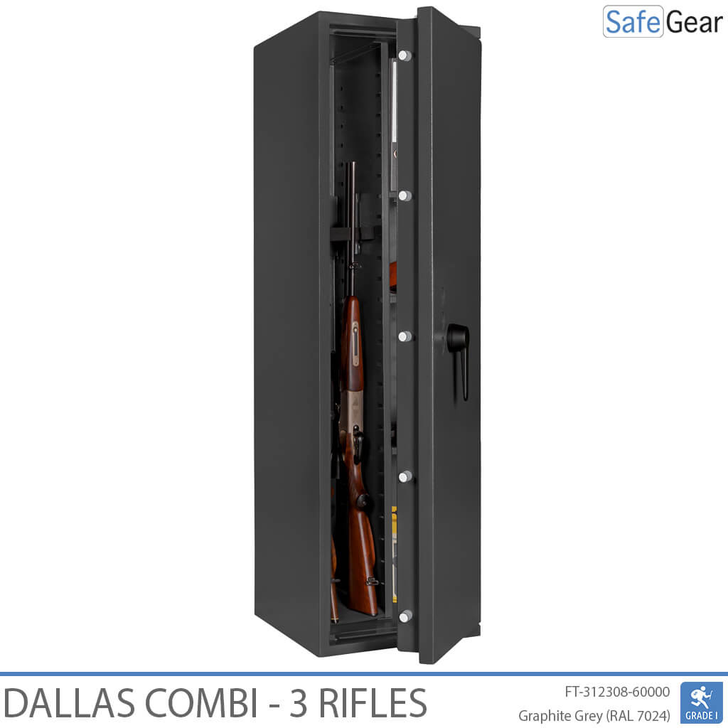 Dallas Combi - Cassaforte Per Armi (3 fucili) - Test antieffrazione Grado 1