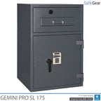 Gemini Pro SL 175 Cassaforte Deposito (205 L) - Test antieffrazione D-I - Serratura a codice con 9 codici utente
