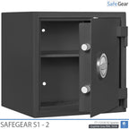 SafeGear SG 2 - Security Safe (46 Liters) - Burglary Test Grade S1