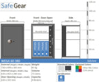 Measurements Wega Wall Safe