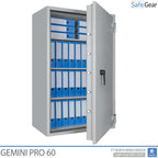 Gemini Pro 60 - Cassaforte di Sicurezza (431 Litri) - Grado di Resistenza all'Intrusione 1