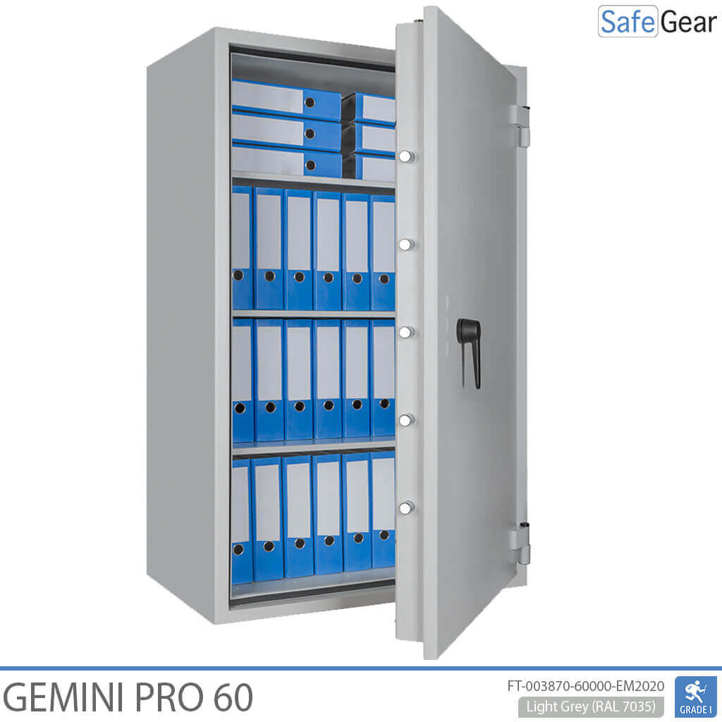 Gemini Pro 60 - Cassaforte di Sicurezza (431 Litri) - Grado di Resistenza all'Intrusione 1