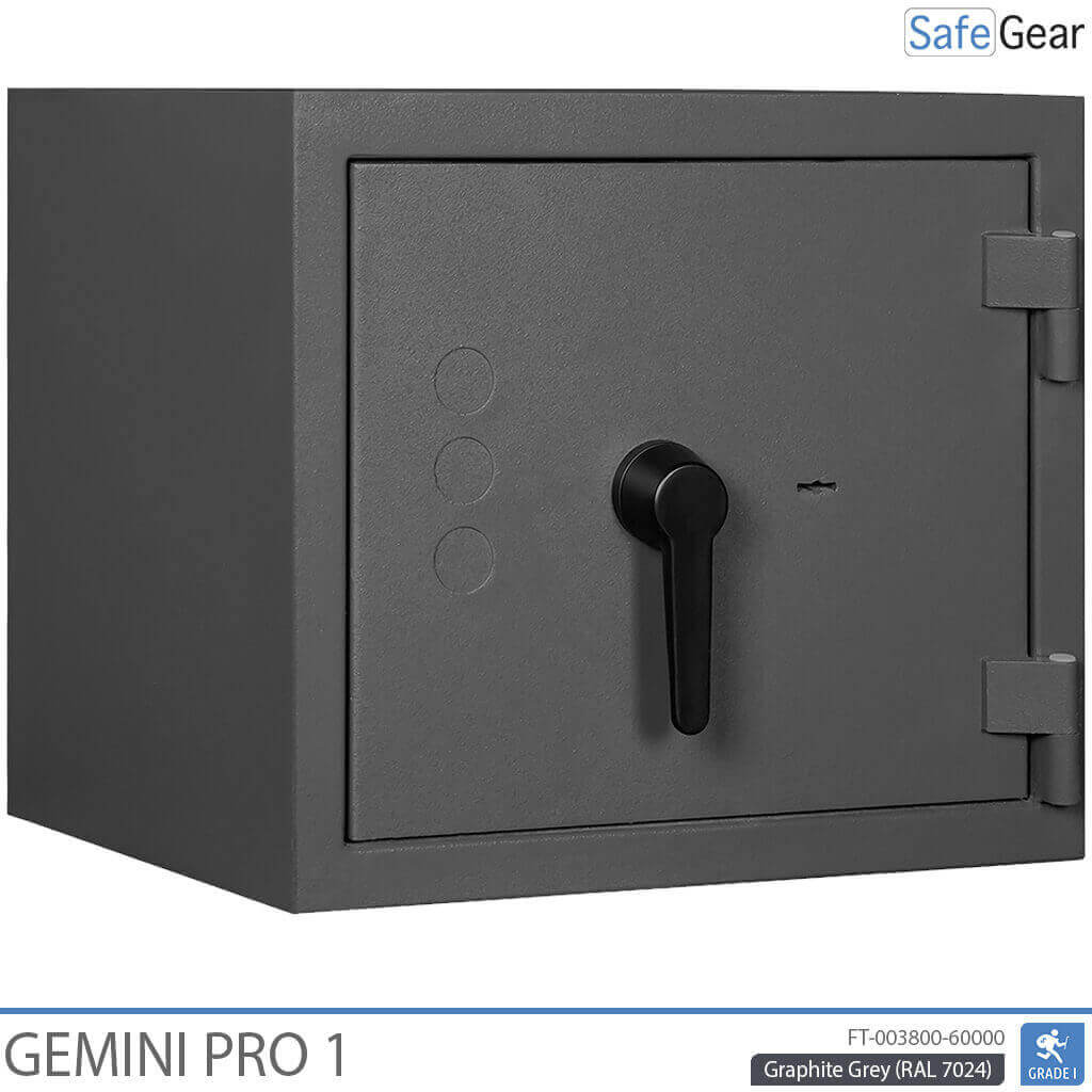 Gemini Pro 1 - Cassaforte di Sicurezza (45 Litri) - Grado di Resistenza all'Intrusione 1