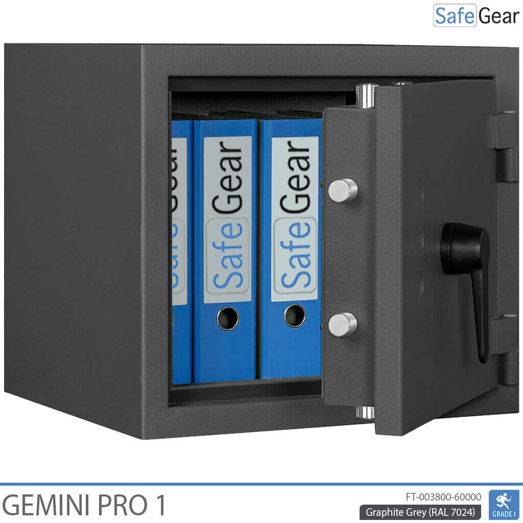 Gemini Pro 1 - Cassaforte di Sicurezza (45 Litri) - Grado di Resistenza all'Intrusione 1