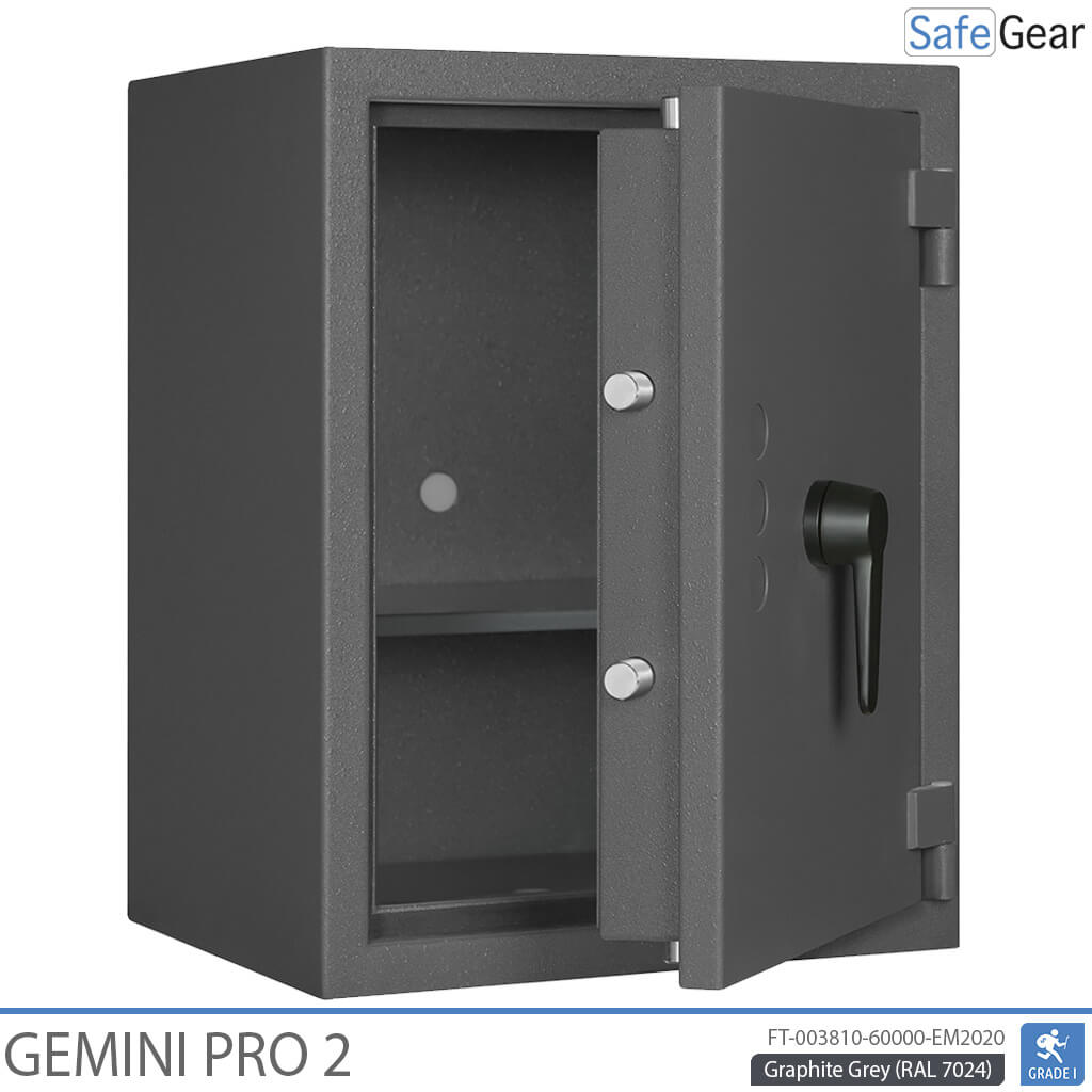 Gemini Pro 2 - Cassaforte di Sicurezza (70 Litri) - Grado di Resistenza all'Intrusione 1