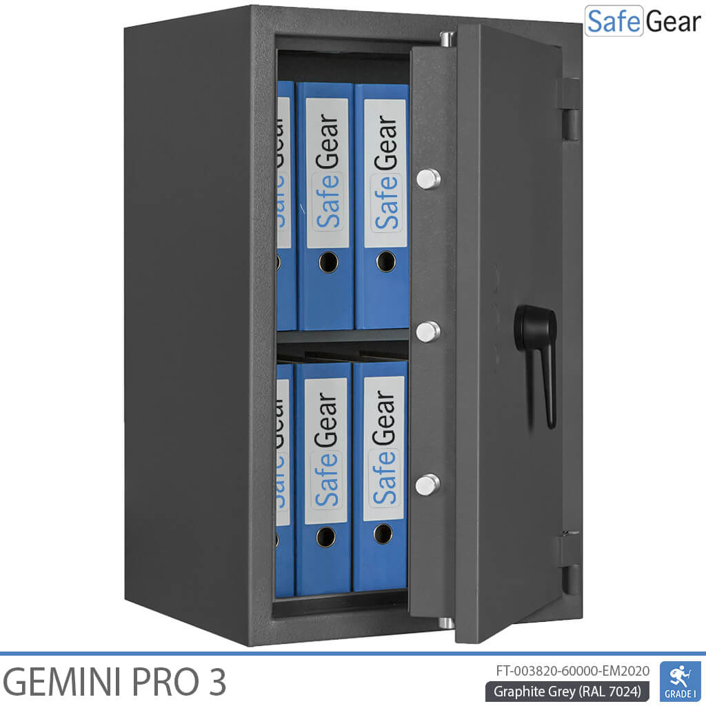 Gemini Pro 3 - Cassaforte di Sicurezza (90 Litri) - Grado di Resistenza all'Intrusione 1