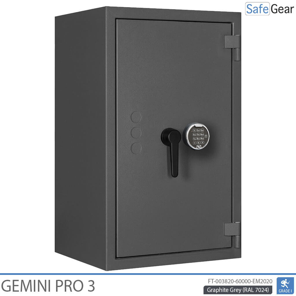 Gemini Pro 3 - Cassaforte di Sicurezza (90 Litri) - Grado di Resistenza all'Intrusione 1
