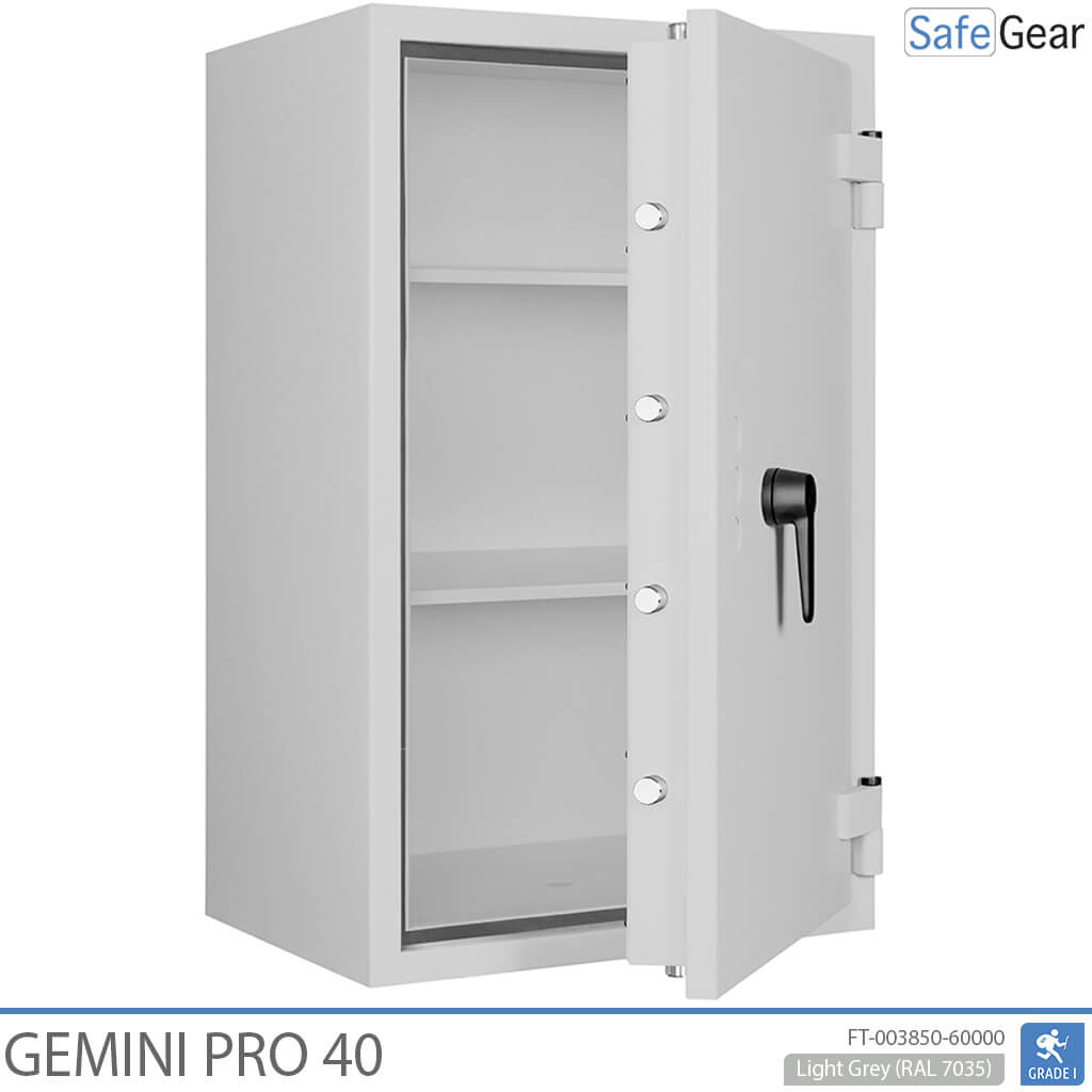 Gemini Pro 40 - Cassaforte di Sicurezza (180 Litri) - Grado di Resistenza all'Intrusione 1