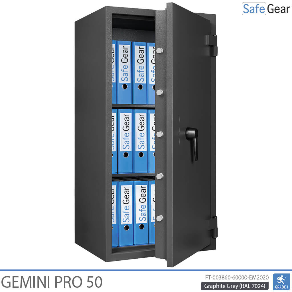 Gemini Pro 50 - Cassaforte di sicurezza (219 litri) - Test antieffrazione Grado 1