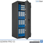 Gemini Pro 55 - Cassaforte di Sicurezza (292 Litri) - Grado di Resistenza all'Intrusione 1