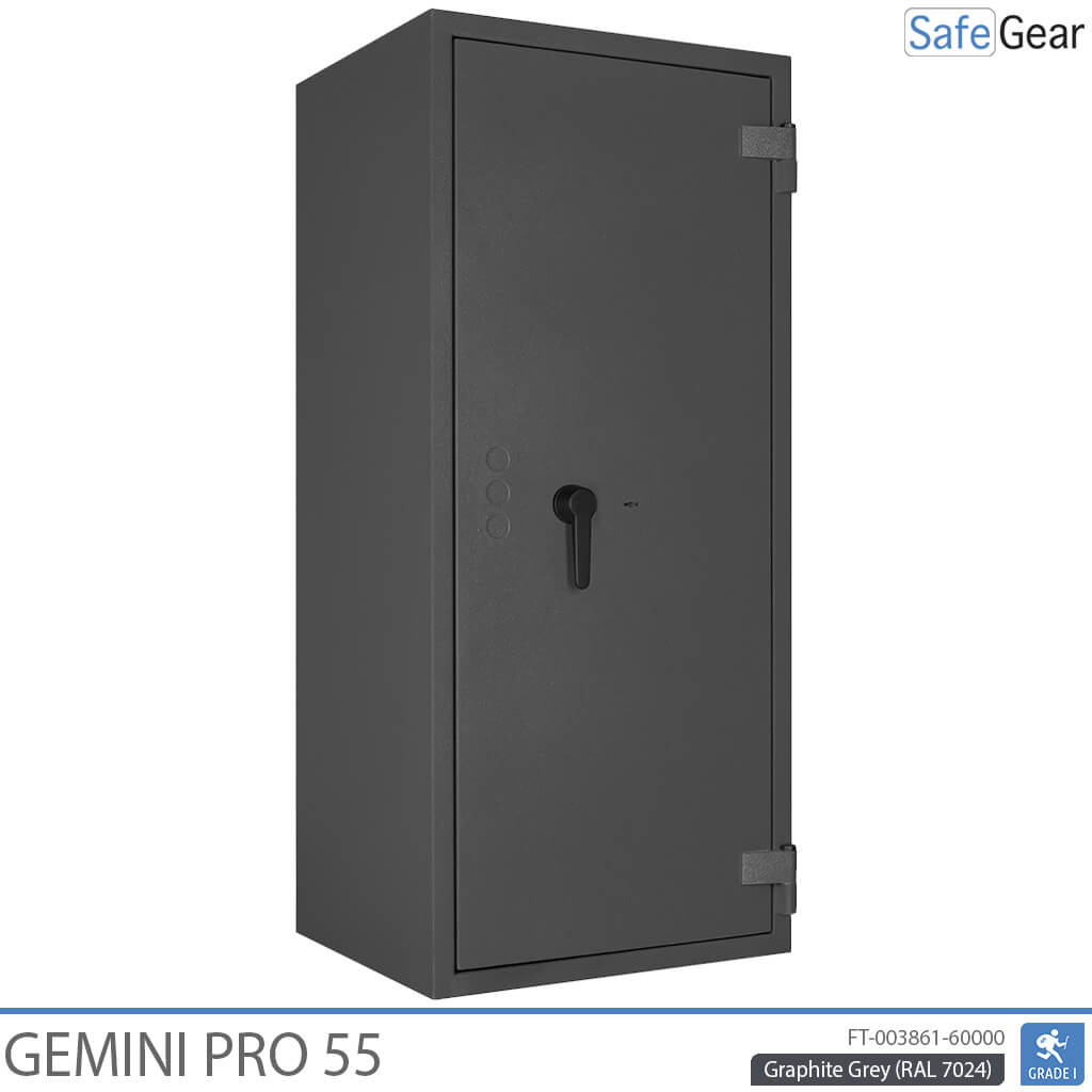 Gemini Pro 55 - Cassaforte di Sicurezza (292 Litri) - Grado di Resistenza all'Intrusione 1