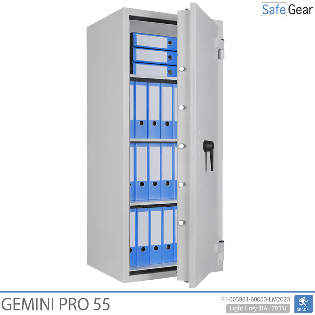 Gemini Pro 55 - Cassaforte di Sicurezza (292 Litri) - Grado di Resistenza all'Intrusione 1