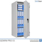 Gemini Pro 55 - Cassaforte di Sicurezza (292 Litri) - Grado di Resistenza all'Intrusione 1