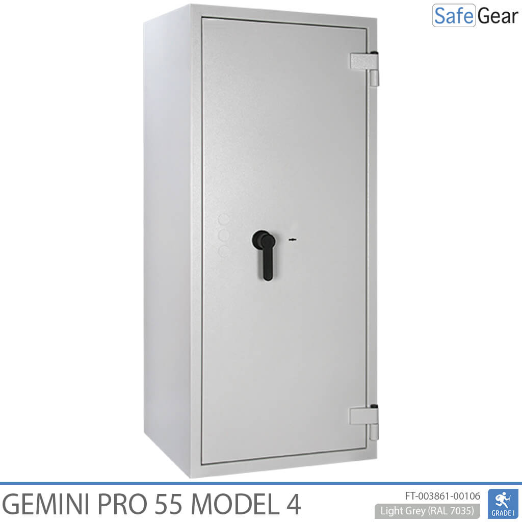 Gemini Pro 55 - Cassaforte per farmacia (292 litri) - 7 cassetti - 1 ripiano - Test antieffrazione Grado 1