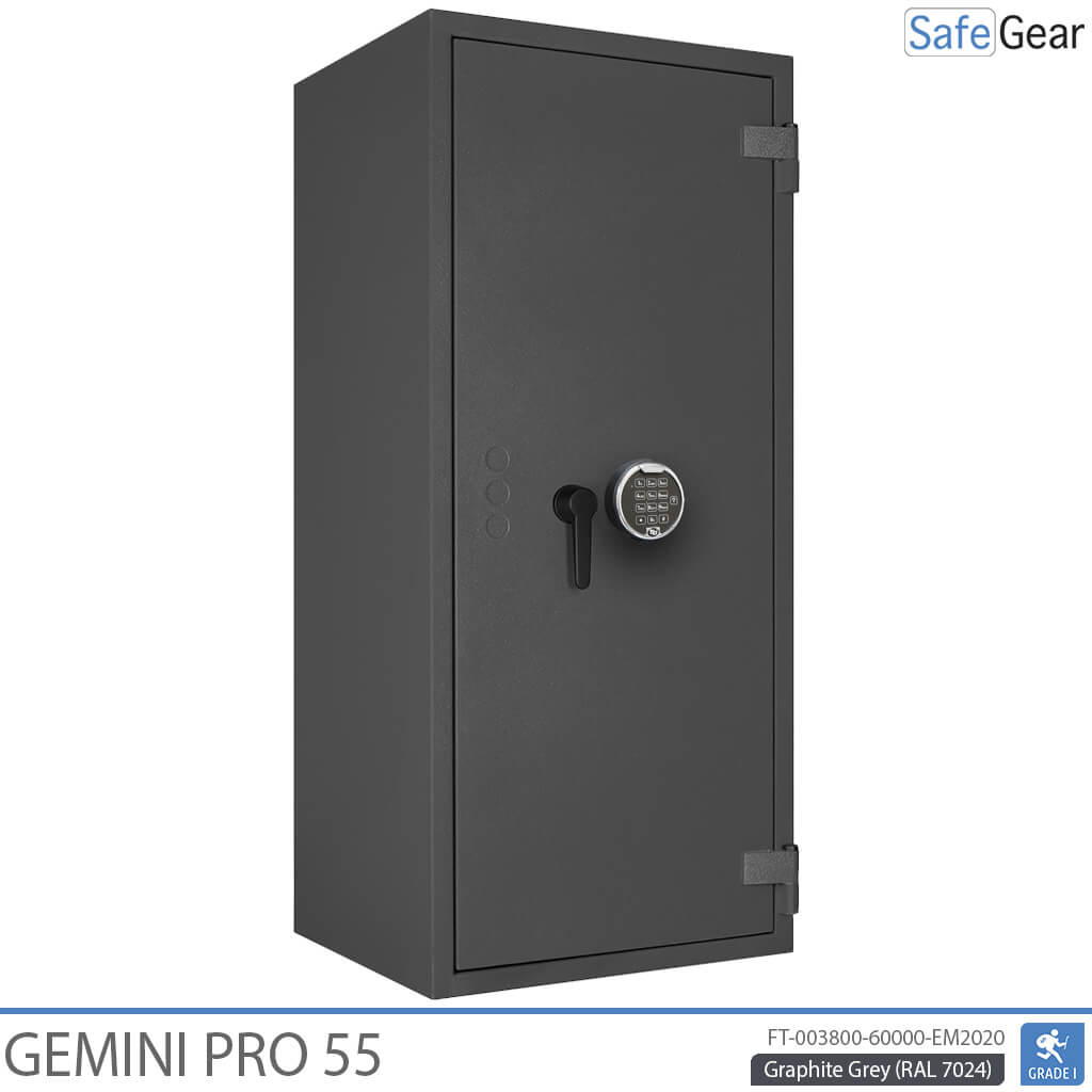Gemini Pro 55 - Cassaforte di Sicurezza (292 Litri) - Grado di Resistenza all'Intrusione 1
