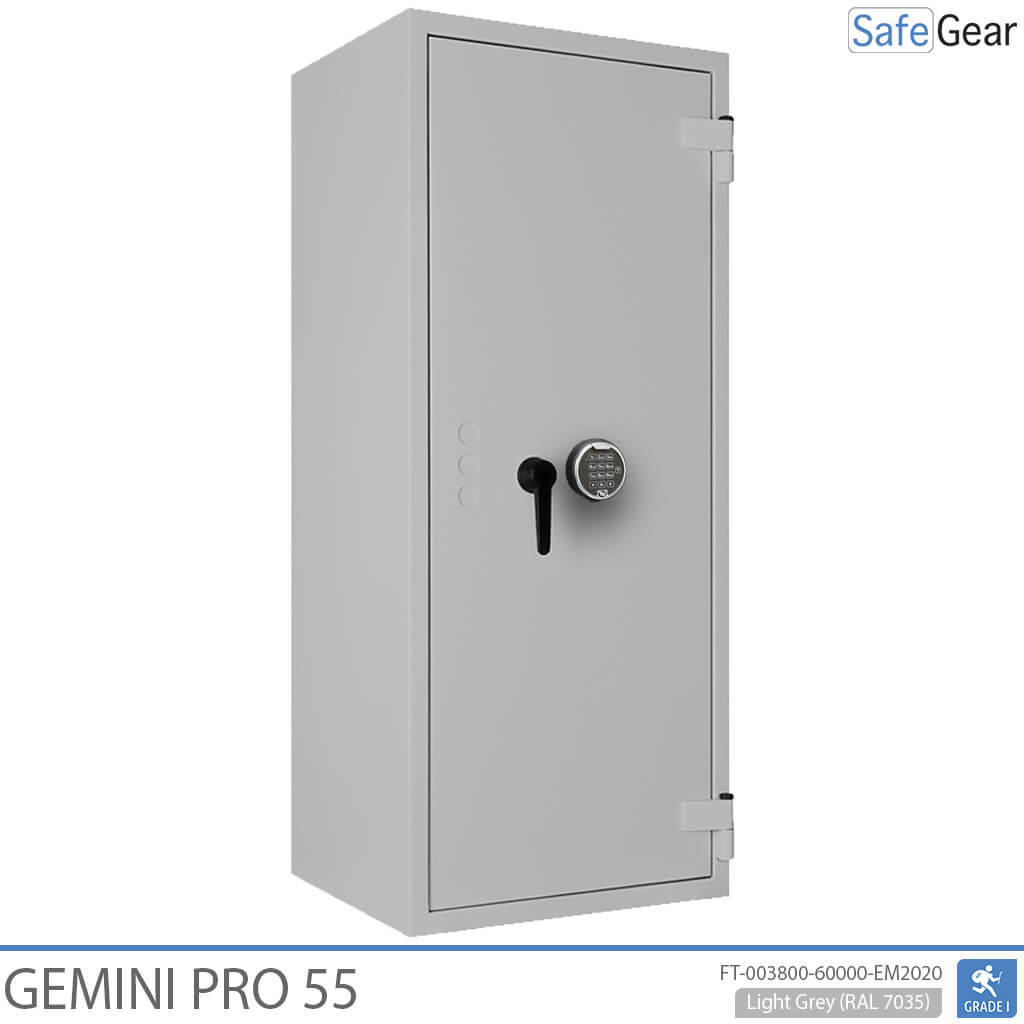 Gemini Pro 55 - Cassaforte di Sicurezza (292 Litri) - Grado di Resistenza all'Intrusione 1
